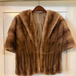 Elegant Vintage Mink Fur Stole